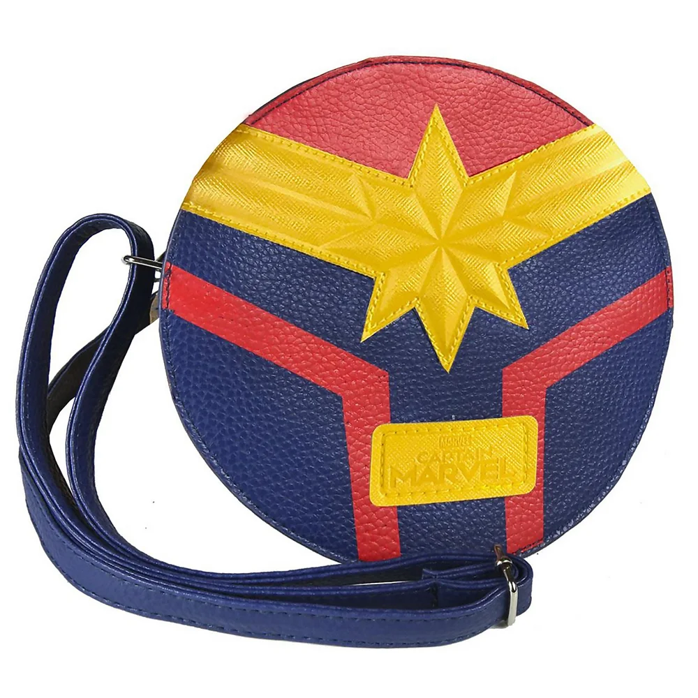 Marvel Captain Marvel - Umhängetasche aus blauem Kunstleder Bild 1