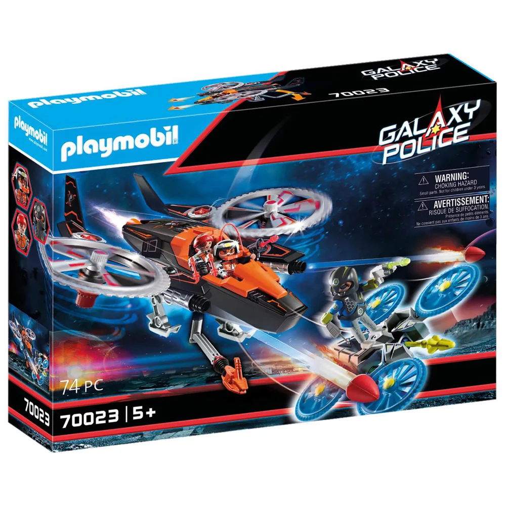 Playmobil Galaxy Police - Weltraum-Piraten Hubschrauber (70023) Bild 1