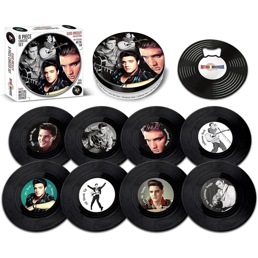 Elvis Presley 8 Pieces Coaster Tin Set Bild 1