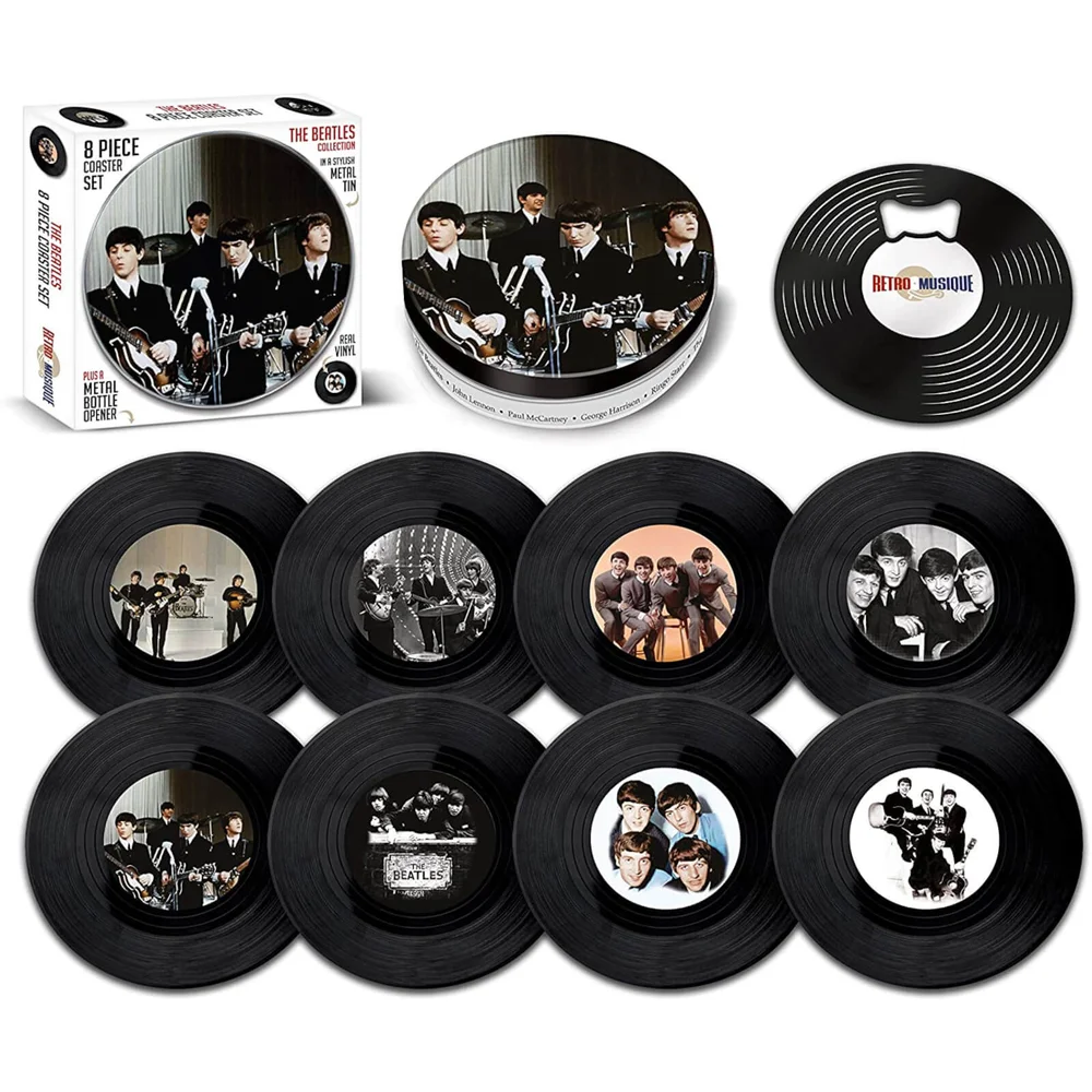 The Beatles 8 Pieces Coaster Tin Set Bild 1