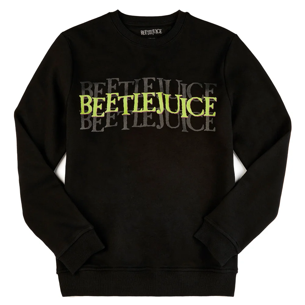 Beetlejuice Say It Three Times Sweatshirt - Black - S - Schwarz Bild 1