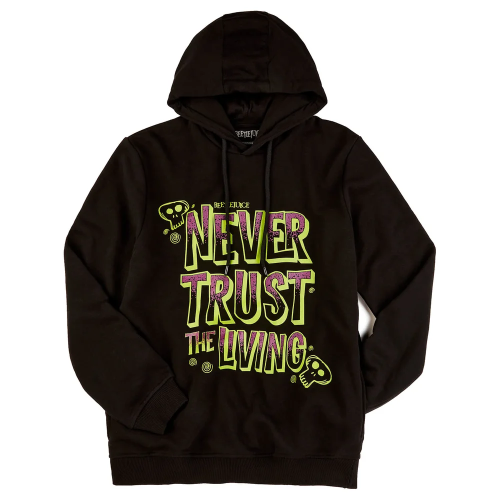 Beetlejuice Never Trust The Living Hoodie - Black - S Bild 1