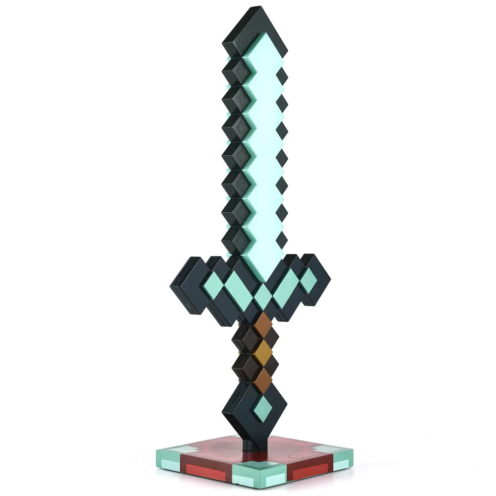 Minecraft 3D Diamant-Schwert Schreibtischlampe Bild 1