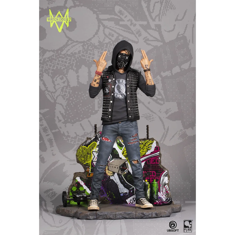 PureArts Watch Dogs 2 Hacktivist Wrench 1:4 Scale Statue Bild 1