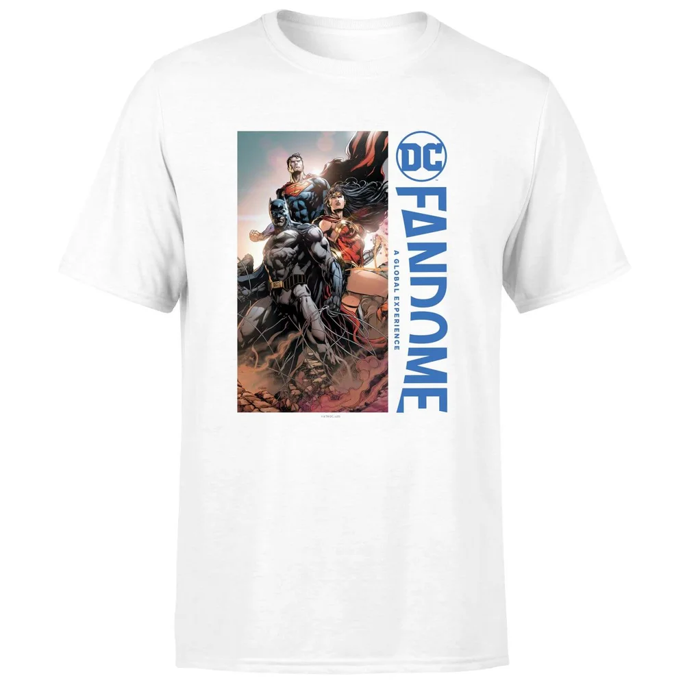 DC Fandome Batman, Wonderwoman, Superman Men's T-Shirt - White - S Bild 1