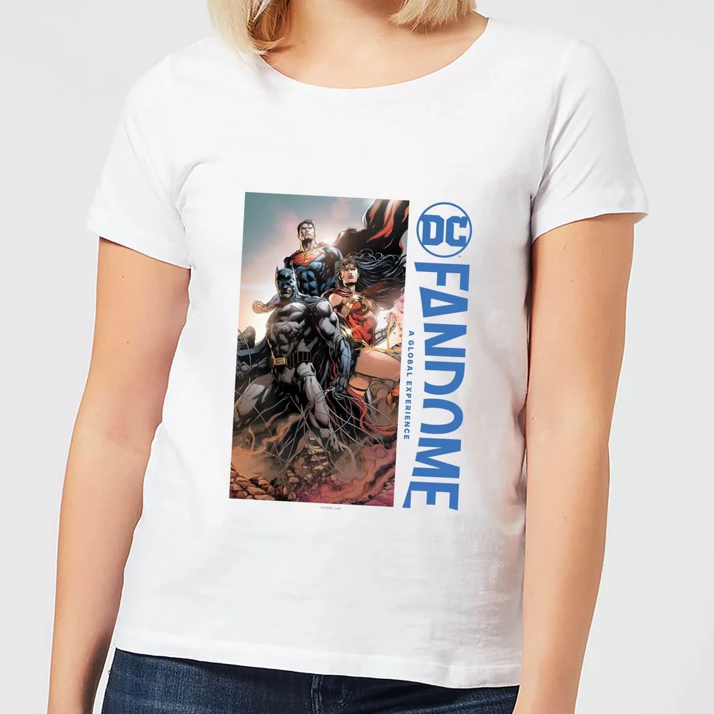 DC Fandome Batman, Wonderwoman, Superman Women's T-Shirt - White - XS Bild 1