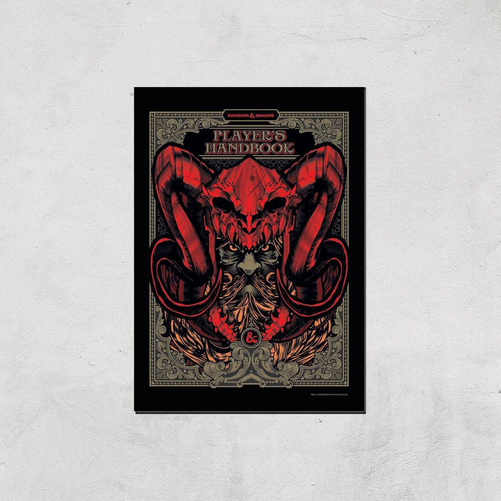 Dungeons & Dragons Players Handbook Giclee Art Print - A4 - Print Only Bild 1