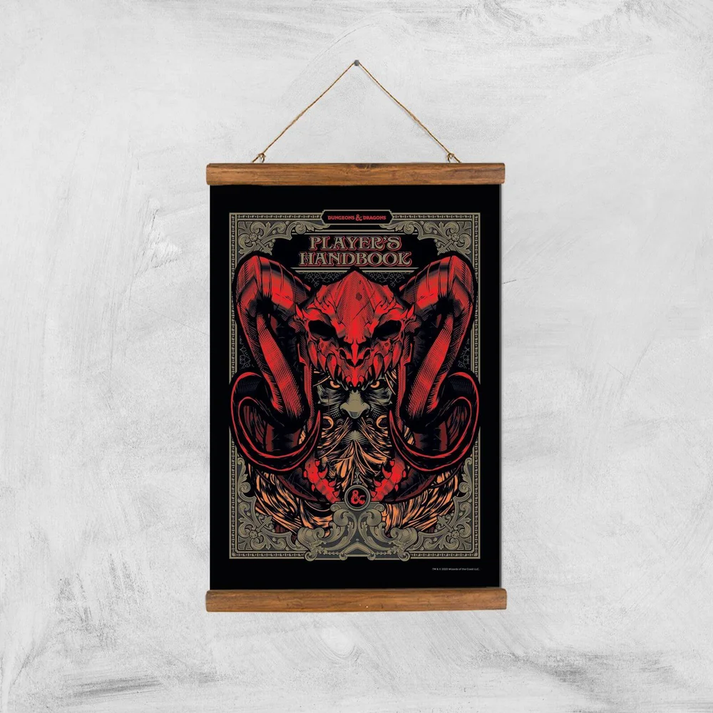 Dungeons & Dragons Players Handbook Giclee Art Print - A3 - Wooden Hanger Bild 1