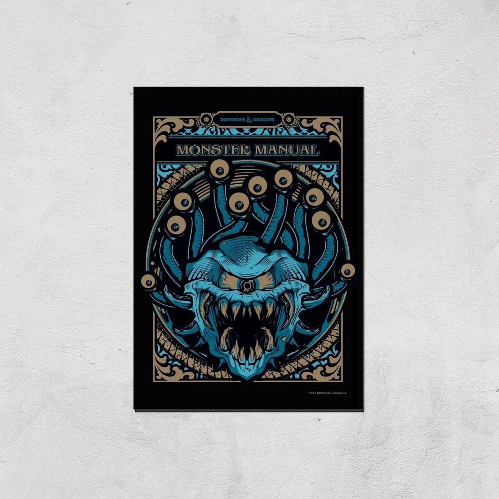 Dungeons & Dragons Monster Manual Giclee Art Print - A4 - Print Only Bild 1