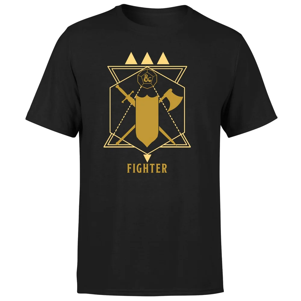 Dungeons & Dragons Fighter Herren T-Shirt - Schwarz - S Bild 1
