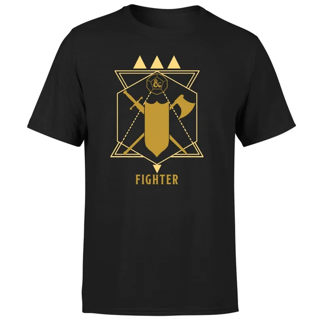 Dungeons & Dragons Fighter Herren T-Shirt - Schwarz