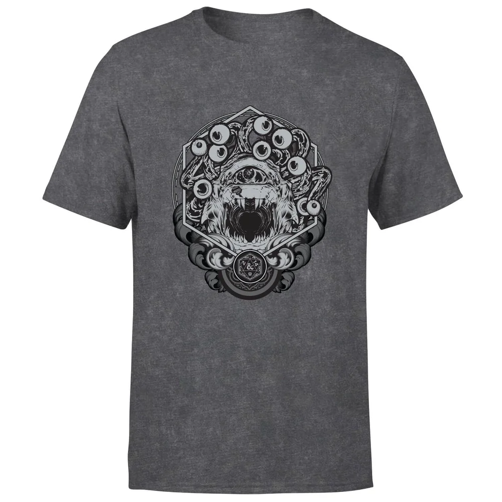 Dungeons & Dragons Beholder Unisex T-Shirt - Schwarz Acid Wash - S Bild 1