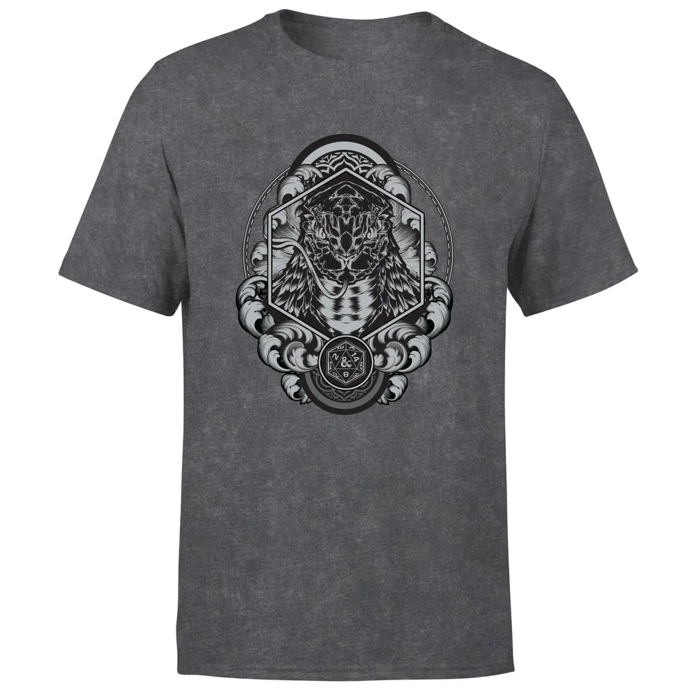 Dungeons & Dragons Yuan Ti Unisex T-Shirt - Schwarz Acid Wash - S Bild 1