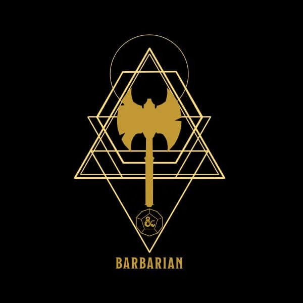 Dungeons & Dragons Barbarian Damen T-Shirt - Schwarz