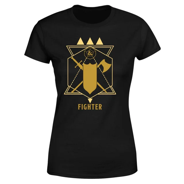Dungeons & Dragons Fighter Damen T-Shirt - Schwarz