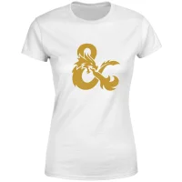 Dungeons & Dragons Ampersand Gold Damen T-Shirt - Weiß