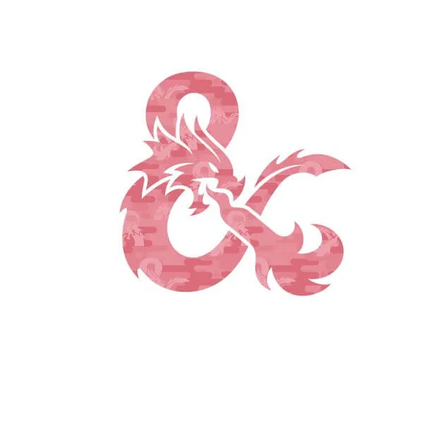 Dungeons & Dragons Ampersand Pink Damen T-Shirt - Weiß