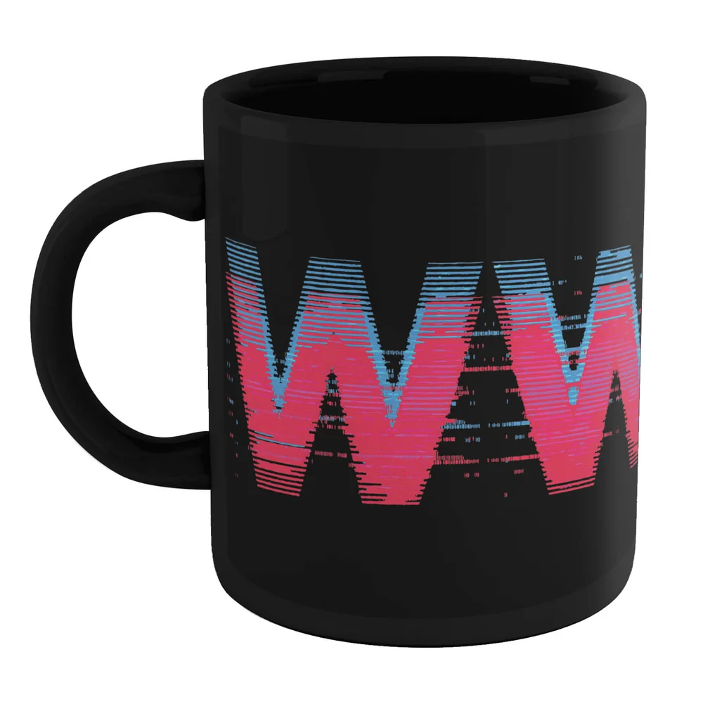 Wonder Woman Retro Glitch Tasse - Schwarz Bild 1