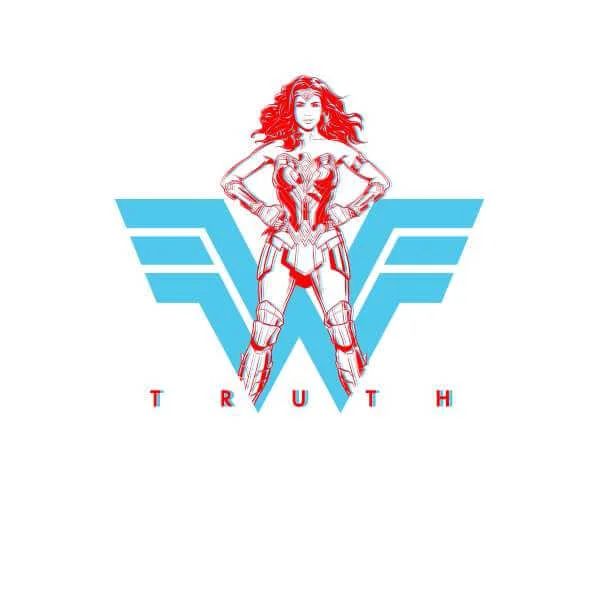 Wonder Woman Truth Unisex Ringer T-Shirt - Weiß