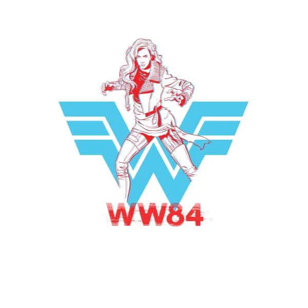 Wonder Woman Barbara Unisex Ringer T-shirt - Weiß / Rot