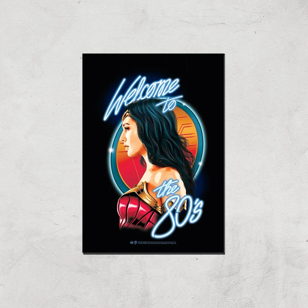 Wonder Woman Retro Giclee Art Print - A4 - Print Only Bild 1