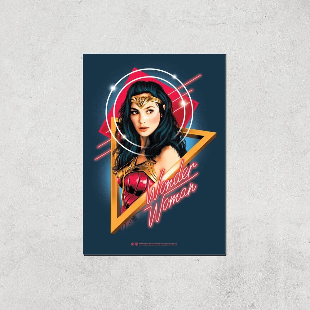 Wonder Woman Welcome To The 80s Giclee Art Print - A4 - Print Only Bild 1