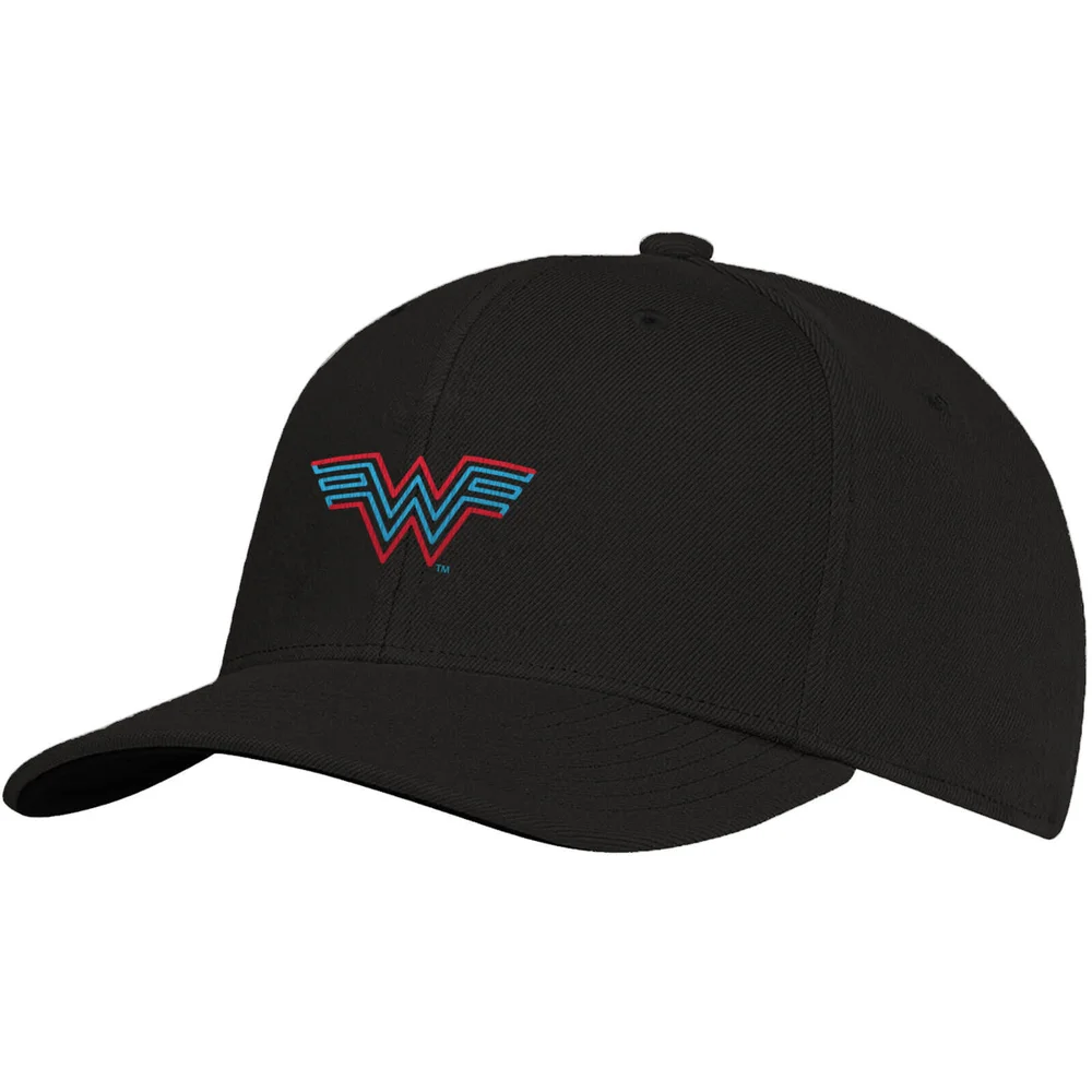 Wonder Woman Bestickte Logo Cappy - Schwarz Bild 1