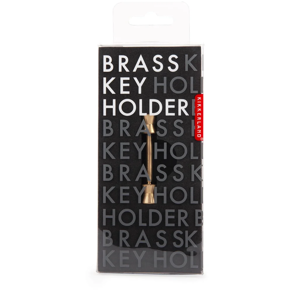 Kikkerland Short Cone Brass Key Holder Bild 1