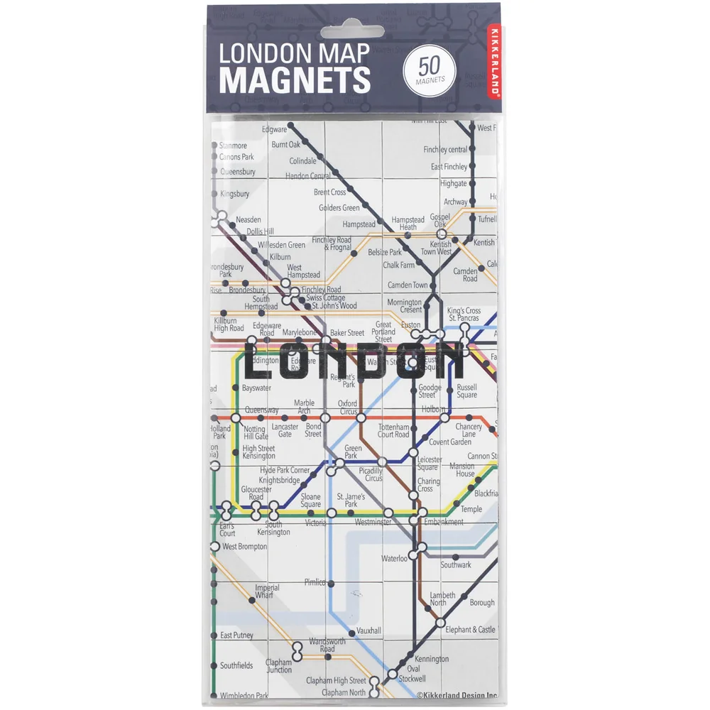 Kikkerland London Map Magnets Bild 1