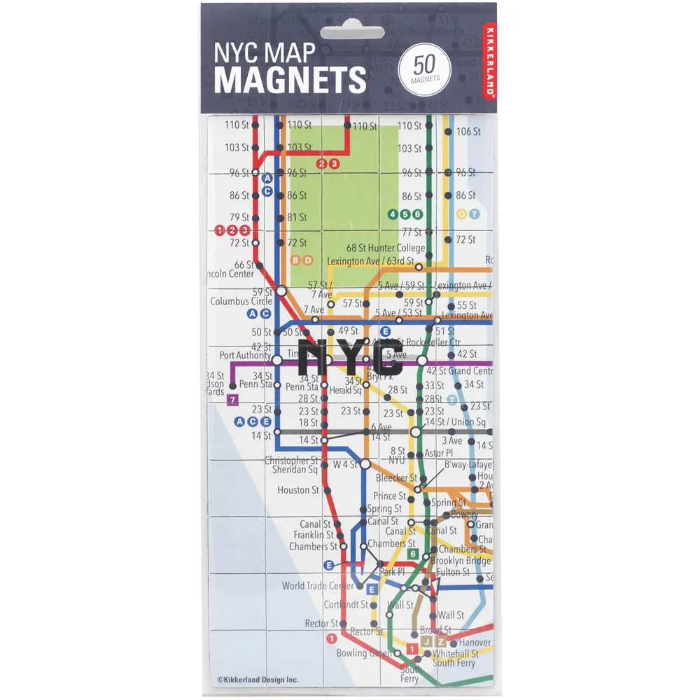 Kikkerland New York Map Magnets Bild 1