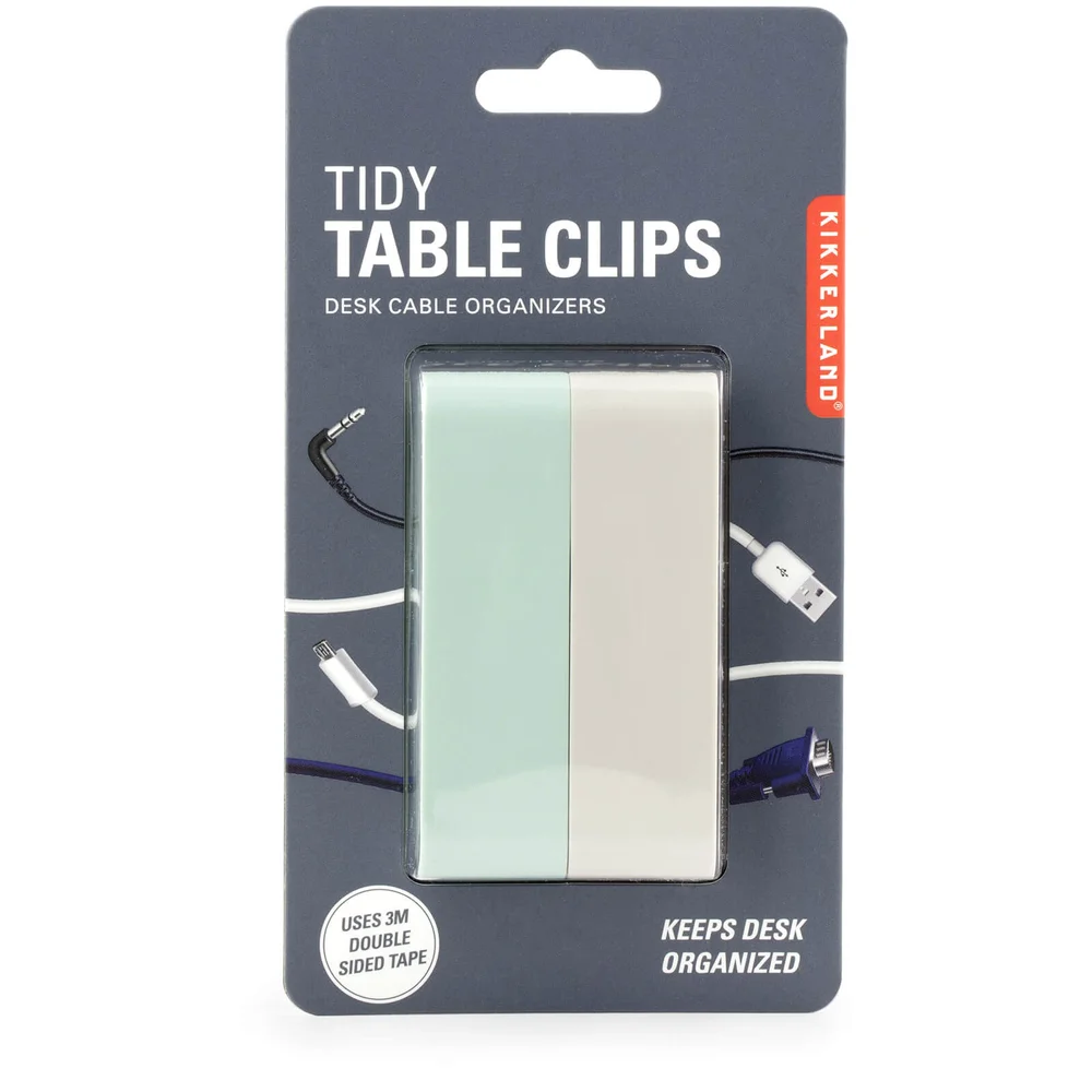 Kikkerland Tidy Table Clips Bild 1