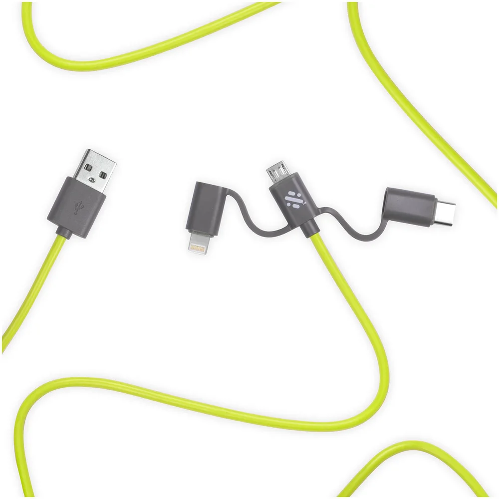 Thumbs Up! Link 3-in-1 Cable 1m - Green Bild 1