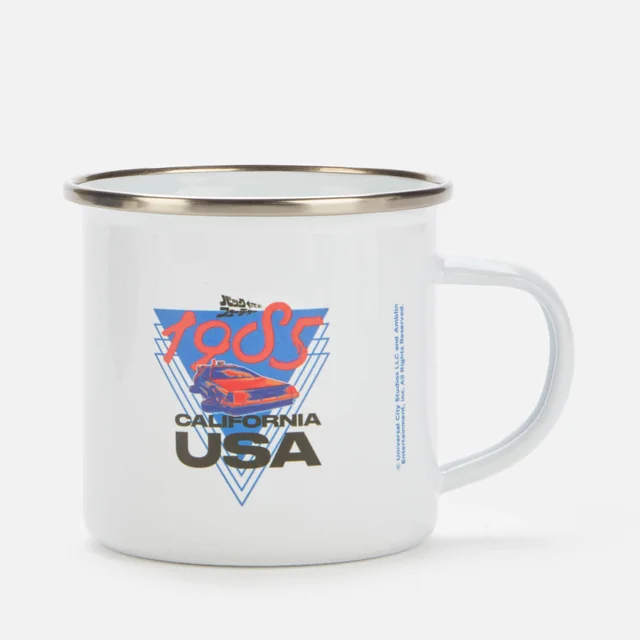 Zurück in die Zukunft Enamel Tasse - Weiß