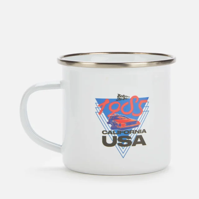 Zurück in die Zukunft Enamel Tasse - Weiß