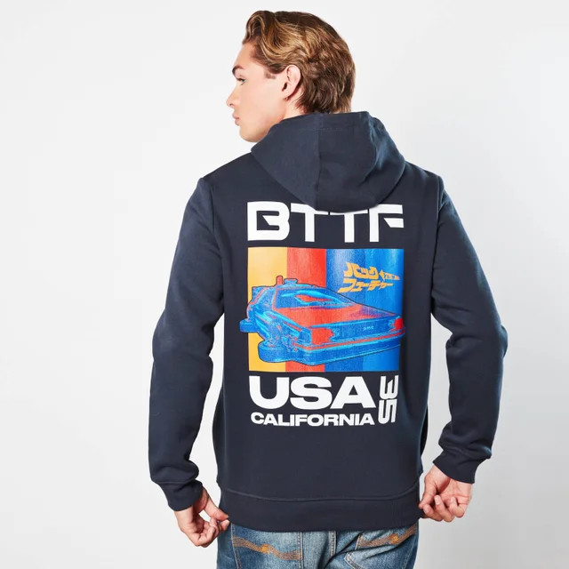 Zurück in die Zukunft CarStripes Hoodie - Navy Blau