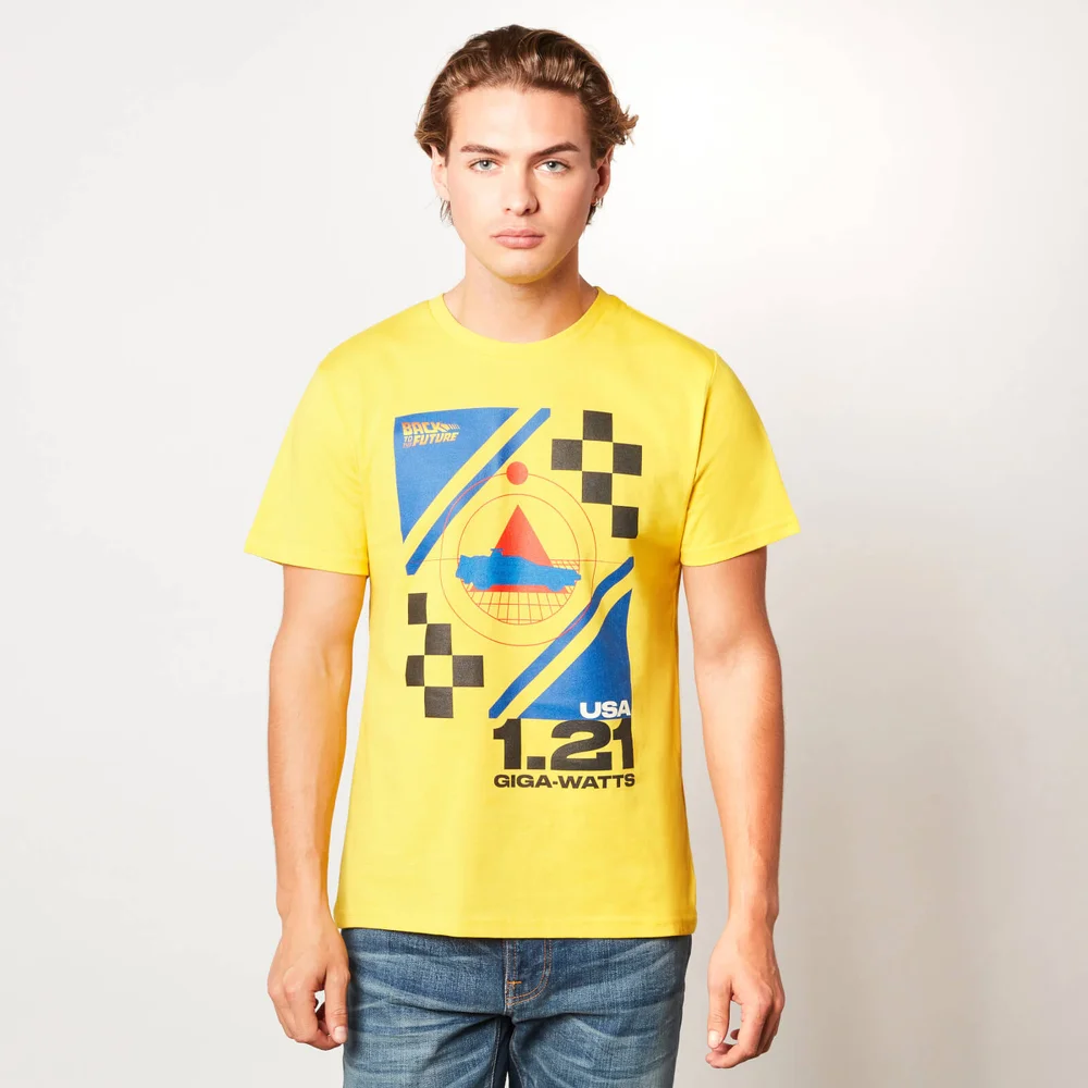 Zurück in die Zukunft 1.21 Giga-watts Unisex T-Shirt - Gelb - S Bild 1