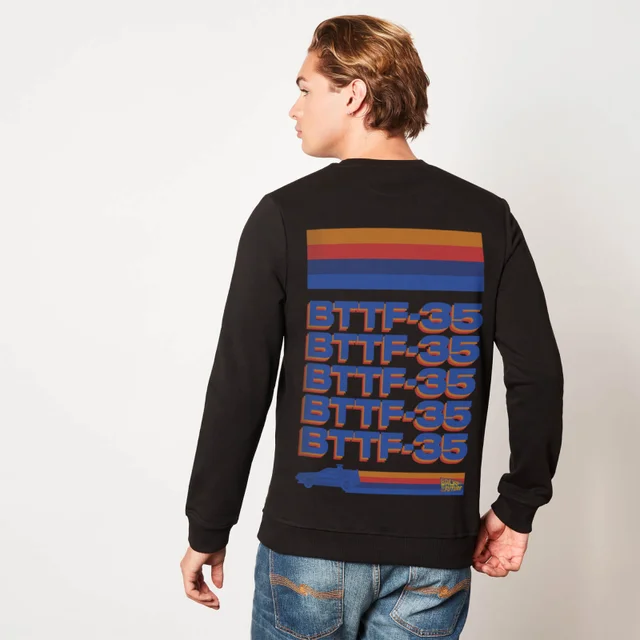 Zurück in die Zukunft 3D Logo Unisex langärmliges T-Shirt - Schwarz