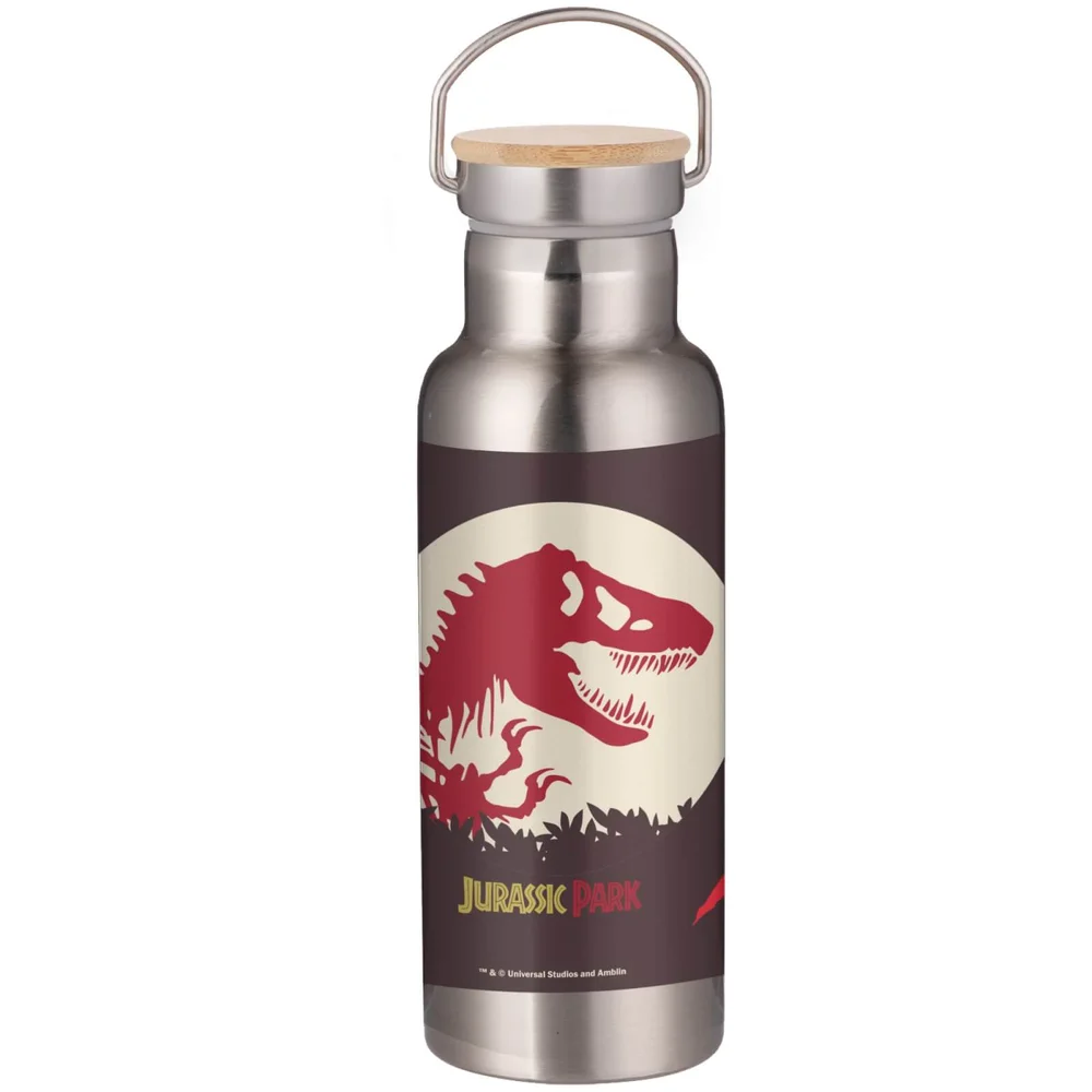 Jurassic Park T-Rex Portable Insulated Water Bottle - Steel Bild 1