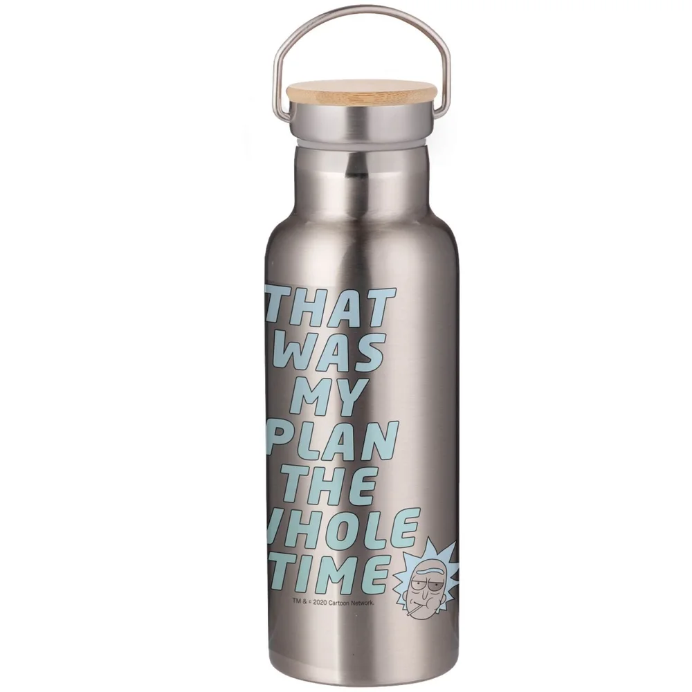 Rick & Morty That Was My Plan... Portable Insulated Water Bottle - Steel Bild 1