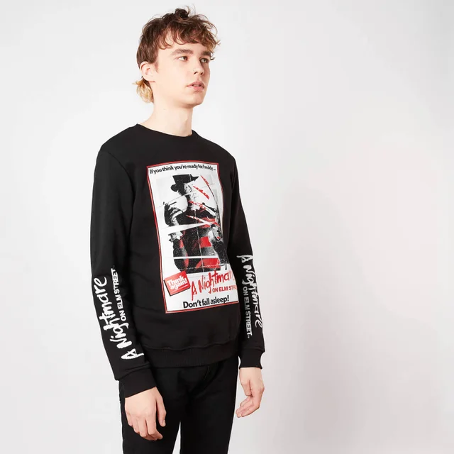A Nightmare On Elm Street Don't Fall Asleep Sweatshirt - Schwarz