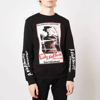 A Nightmare On Elm Street Don't Fall Asleep Sweatshirt - Schwarz