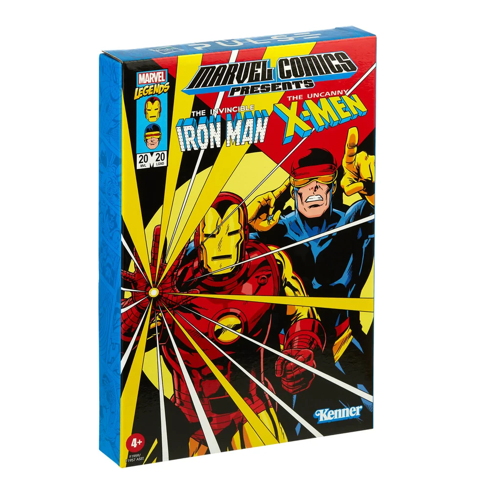 Hasbro Marvel Legends RETRO 9,5-Zoll Sammlung Iron Man & Marvel's Cyclops 2er-Pack Actionfigur Bild 1