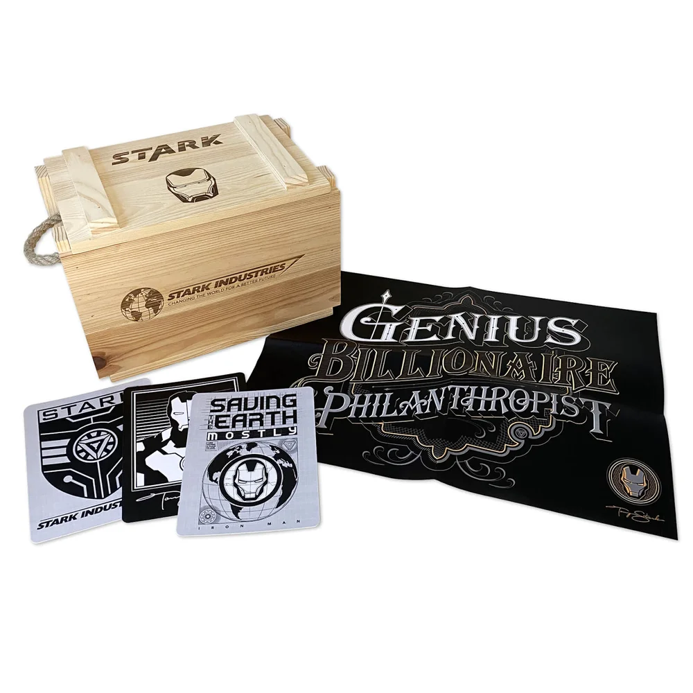 Iron Man Stark Industries Ammo Crate with Tony Stark Poster, Art Cards & Blu-ray storage Bild 1