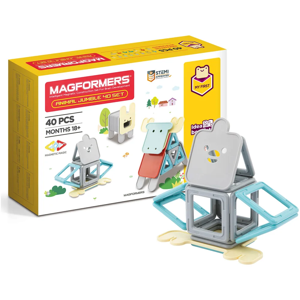 Magformers Tierspaß, 40 Teile Bild 1