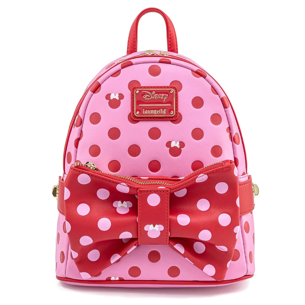 Loungefly Disney Minnie Mouse Pink Bow Mini Backpack Bild 1