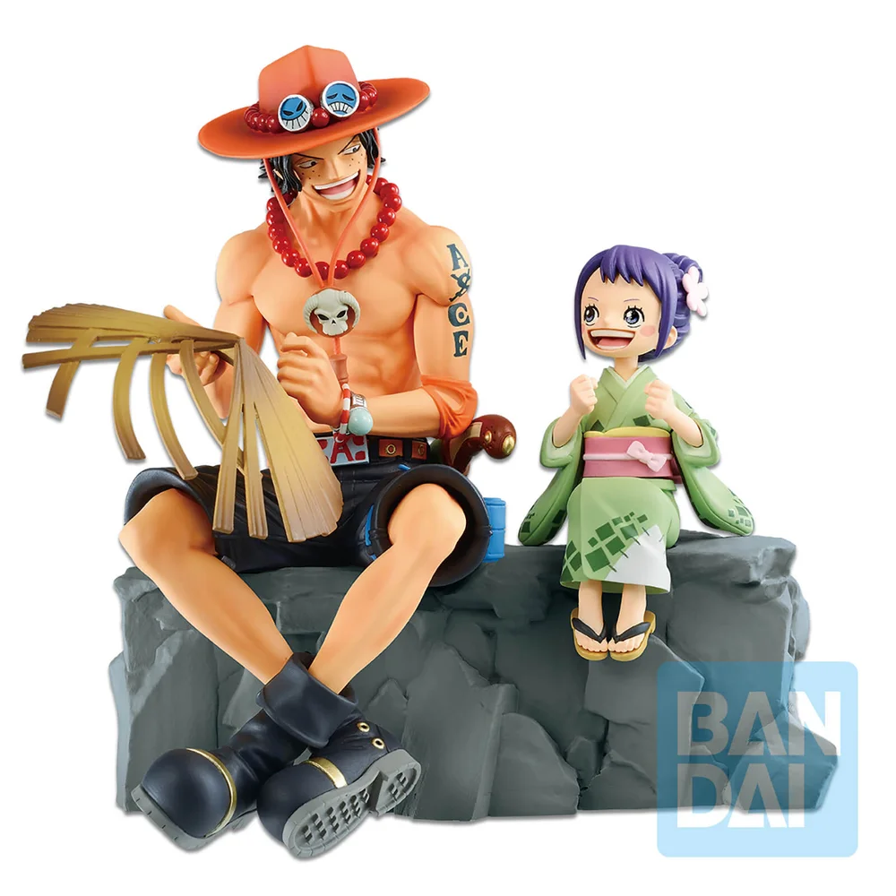One Piece Ichibansho Figur Emorial Vignette Ace and Otama Bild 1