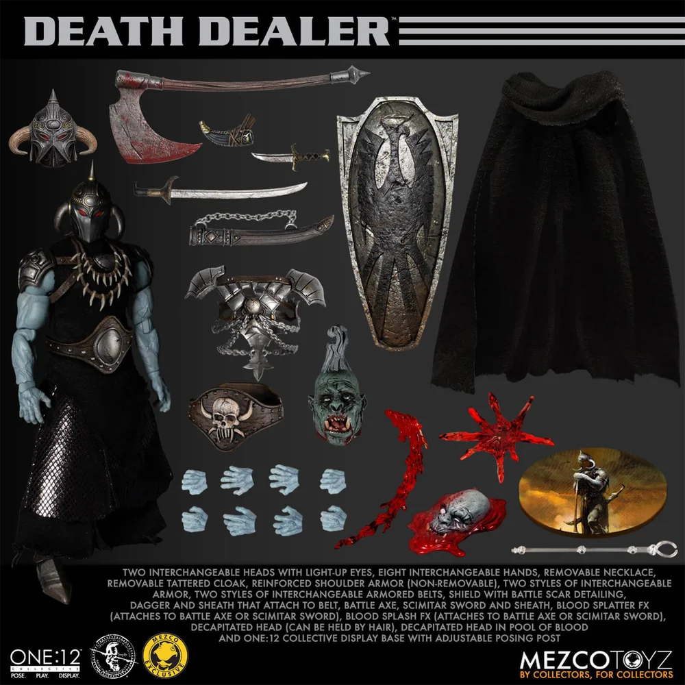 Mezco One:12 Frank Frazetta's Death Dealer Sammelfigurenset in limitierter Auflage Bild 1