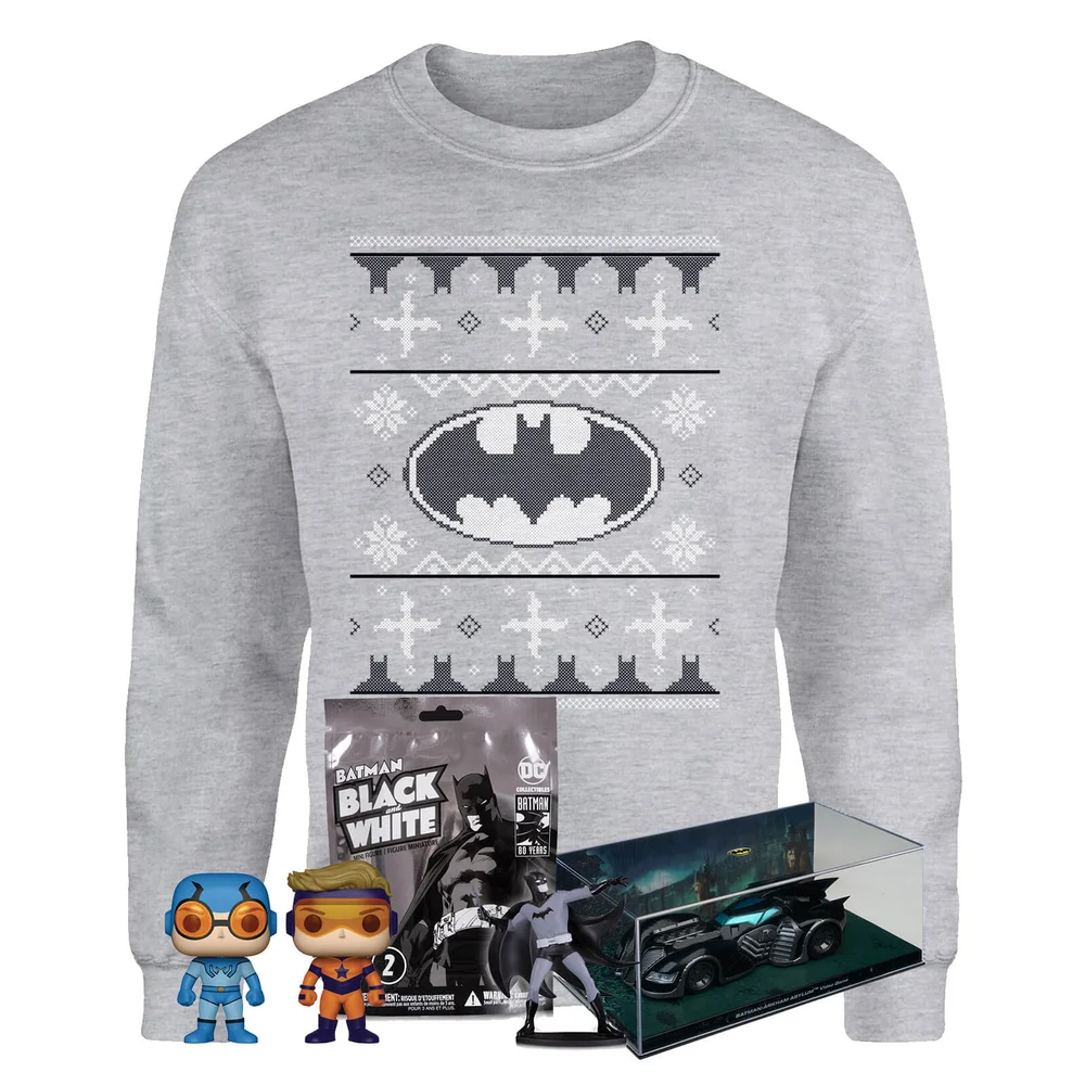 DC Comics Officially Licensed MEGA Christmas Gift Set - Includes Christmas Jumper plus 3 gifts - S Bild 1