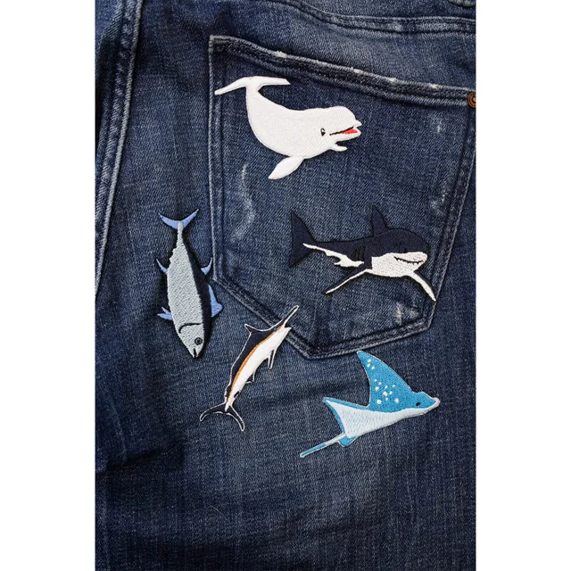 Iron On Patch Sea Creature Set