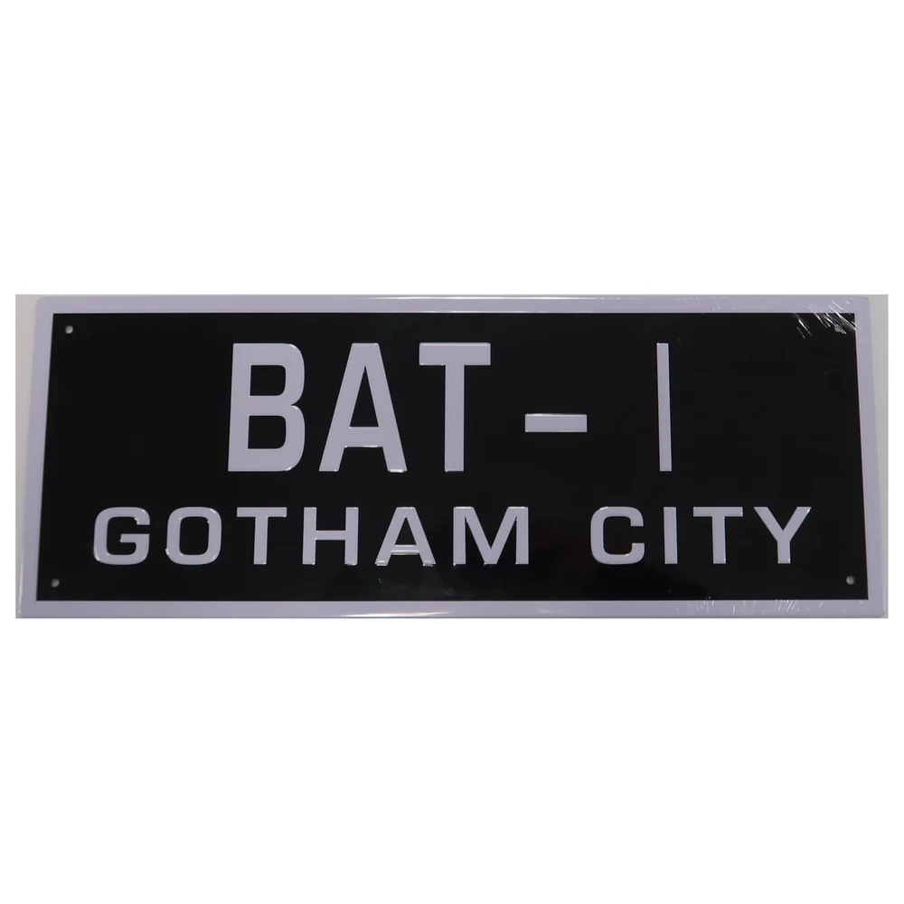 DC Comics Batman Batmobile License Plate Prop Replica Bild 1